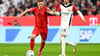 Bayern-Leader Joshua Kimmich (l) muss gegen Frankfurt schon vor der Pause raus.