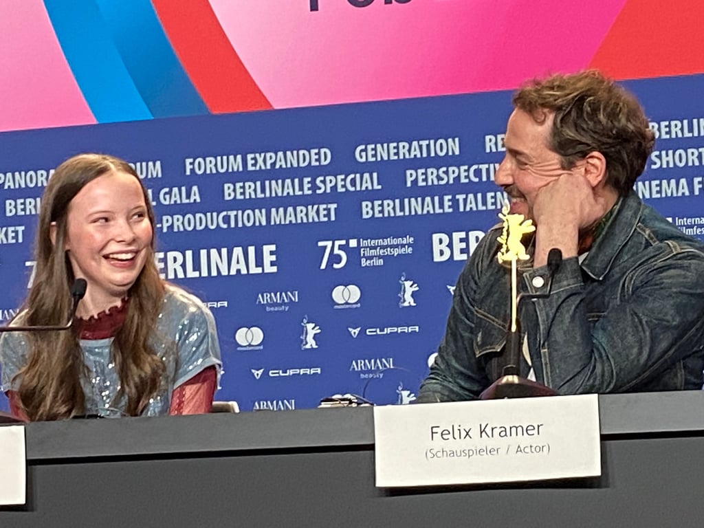 "Was Marielle weiß" im Wettbewerb: Der beste Filmvater "ever" findet Laeni Geiseler. Felix Kramer freut's.