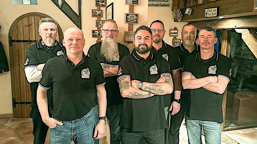Auf nach Mexiko: Thomas Krull (genannt Krulli, v. l.), Erik Helmke, Tobis Ralf (Ralle), Gilberto Sánchez (Chico), Peter Kanitz, Mathias Malicke und Gunar Keindorf gehören zur Biker-Gruppe „Blechreiz“ aus Rätzlingen in Sachsen-Anhalt.