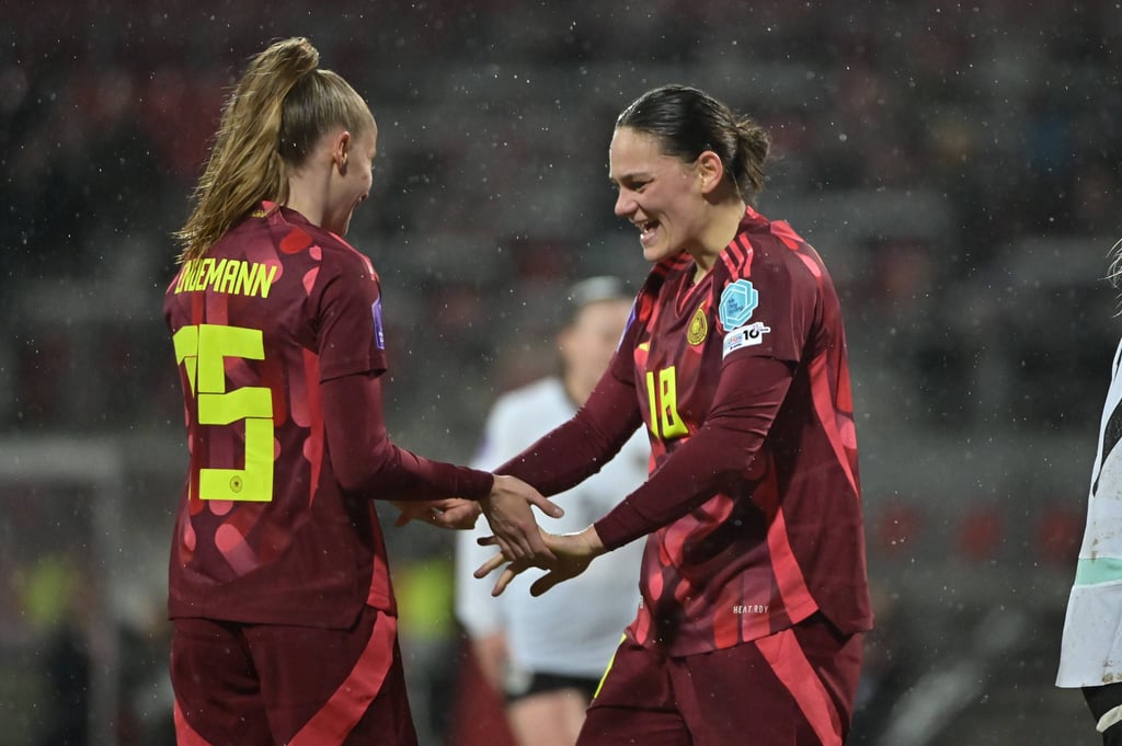 Giovanna Hoffmann traf für Deutschland.