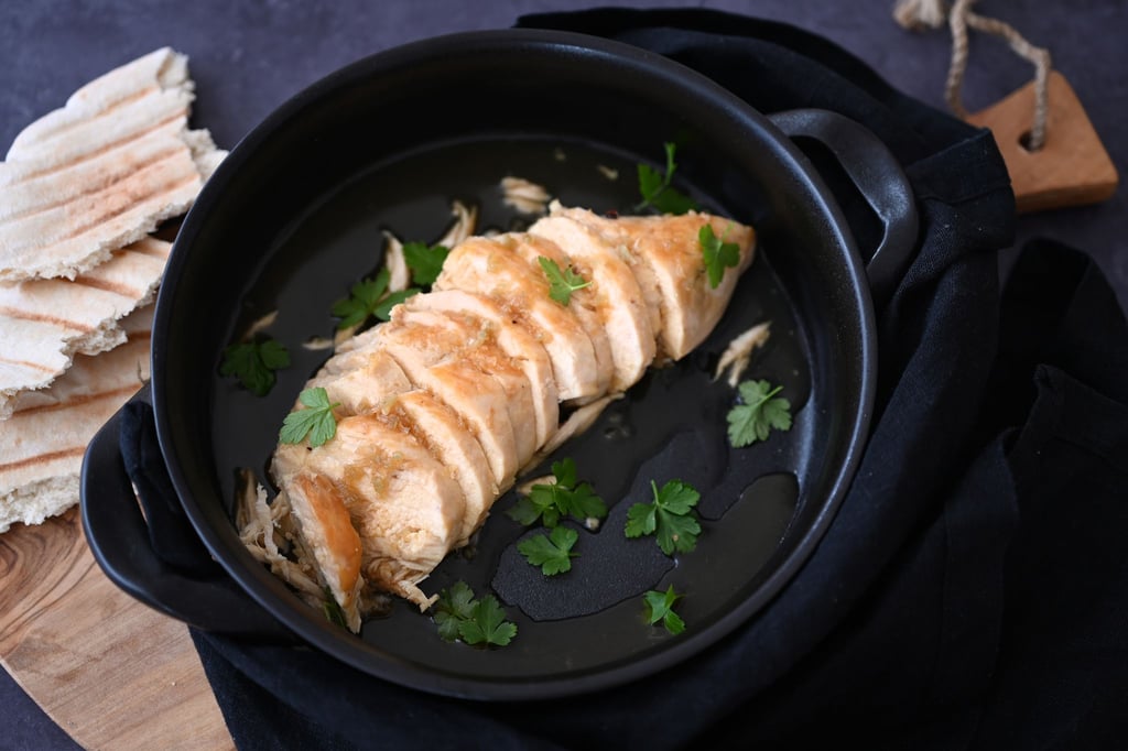 Enthält vier von fünf Geschmacksrichtungen - sauer, bitter, süß und umami: das in den USA so beliebte Honey Garlic Chicken.