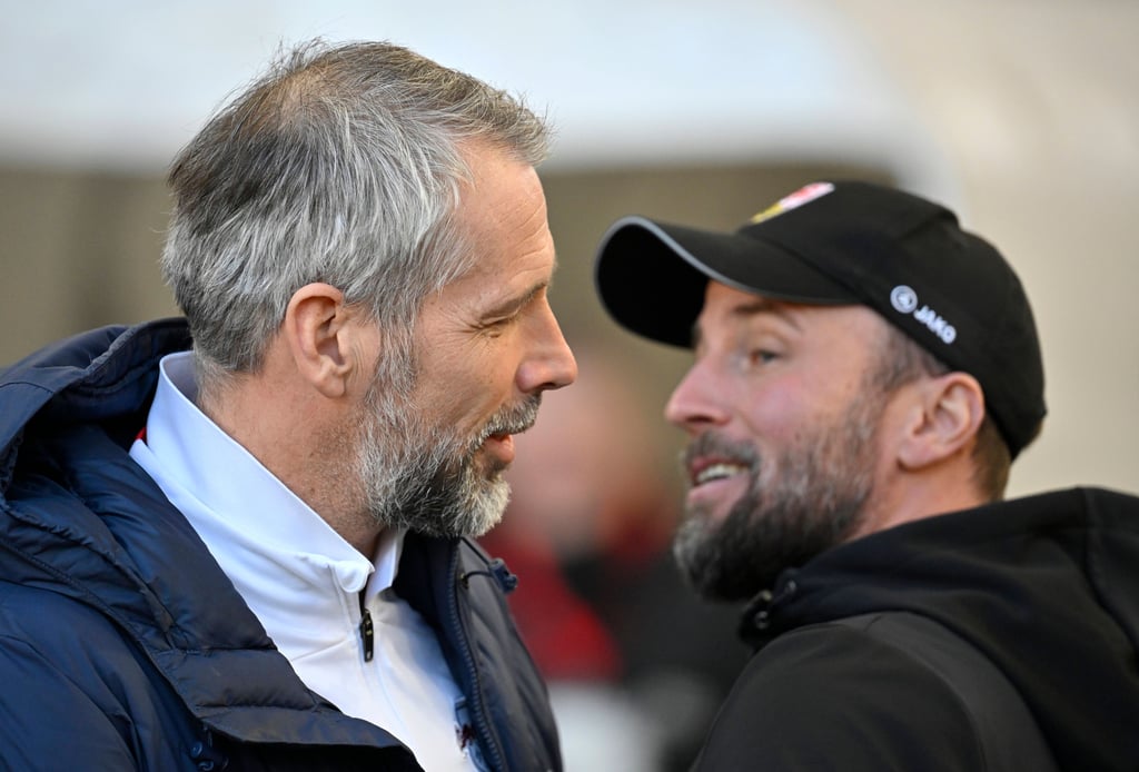 Marco Rose und Sebastian Hoeneß.