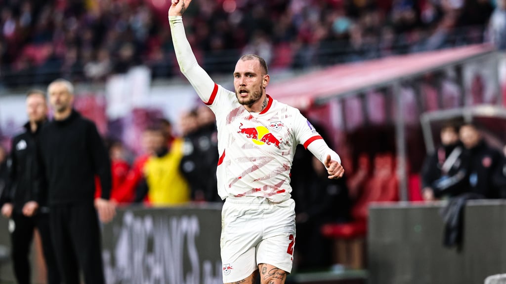 "Hier bin ich!": David Raum im Spiel zwischen RB und Heidenheim.