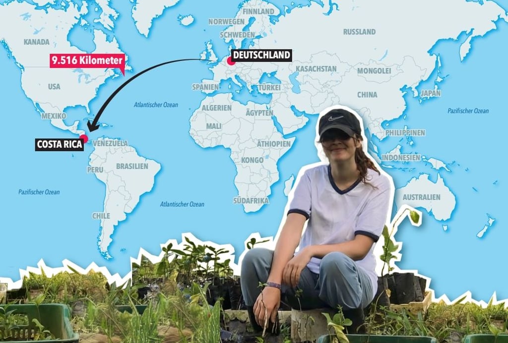 Die 18-jährige Hedwig Böhme ist derzeit für ein FÖJ in Costa Rica – 9.516 Kilometer von ihrem Heimatort Stendal entfernt.
