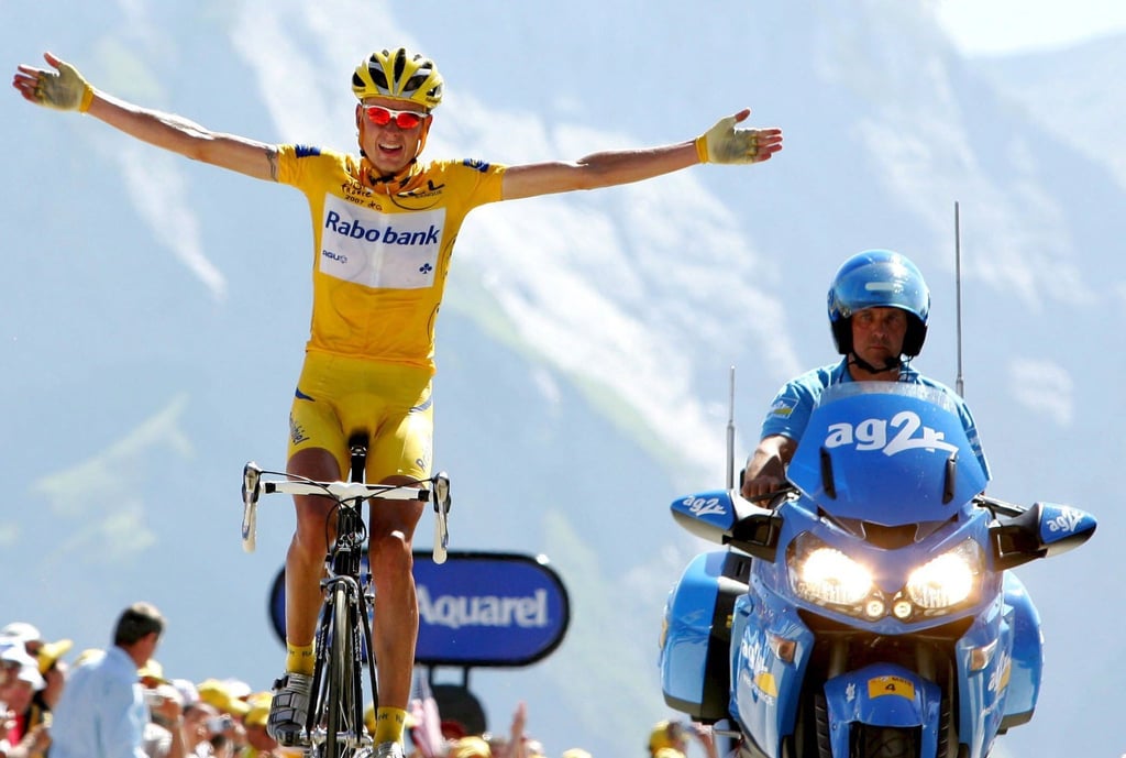 Erst Jubel, dann Tour-Aus: Michael Rasmussen vom damaligen Team Rabobank.