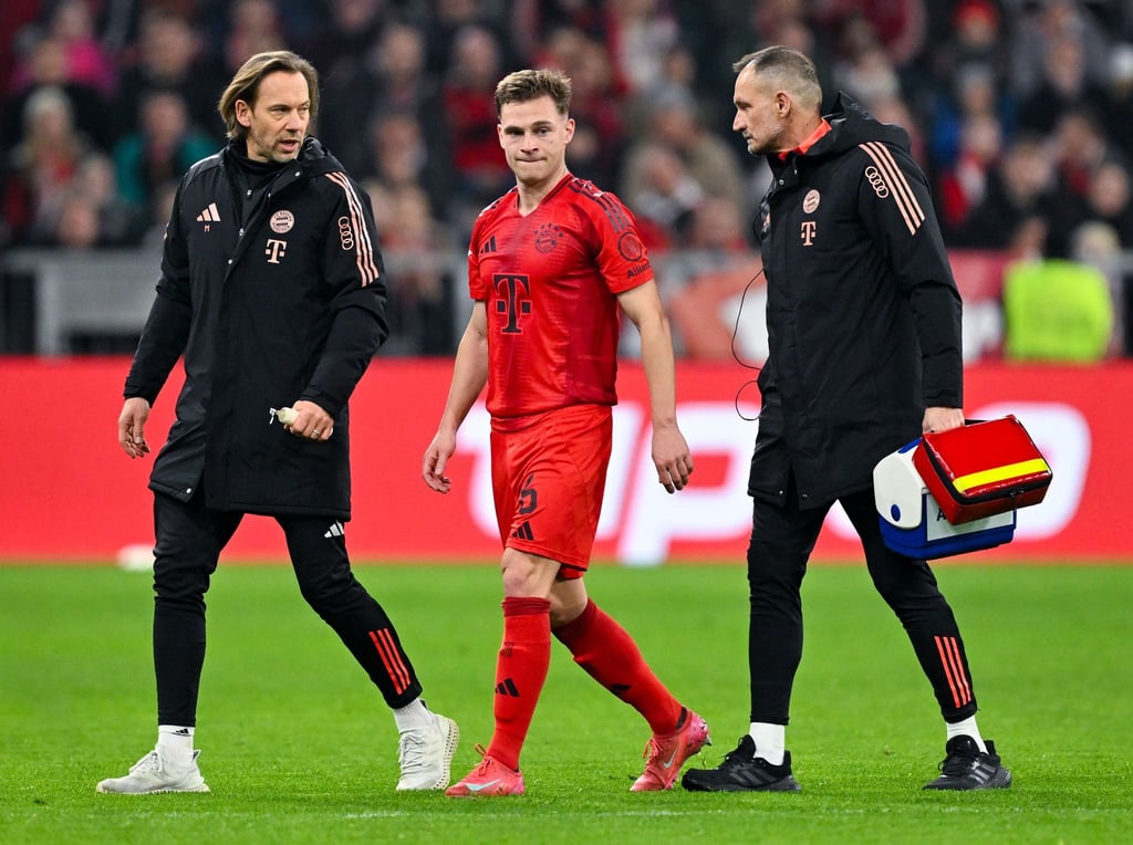 Gegen Frankfurt musste Joshua Kimmich, verletzt raus. Eine Rückkehr in Stuttgart kommt zu früh.