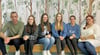 Das Kita-Team Menz verabschiedet sich von seinem Leiter Franz Melcher ( links im Bild):  Alina Ebert,  Cynthia Sorgatz, die neue Leiterin  Antonia Buße,  Vivien Böwe  und Monika Fricke.