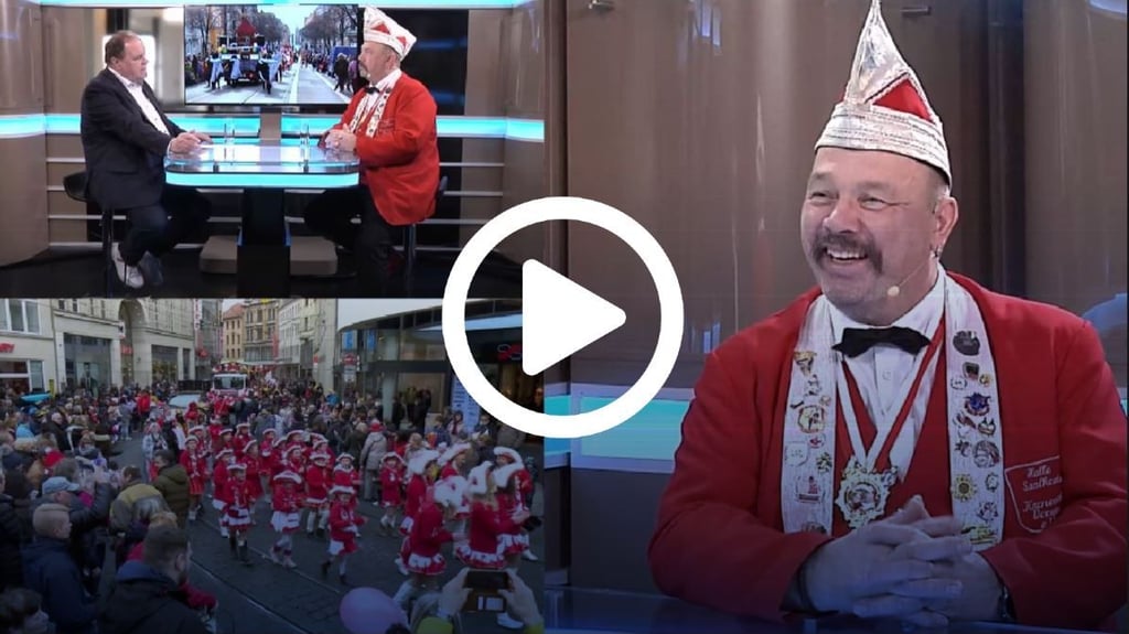 HSKV-Präsident Ingo Küßner ist zu Gast im Studio in Halle: Im Studiotalk geht es um den bevorstehenden Rosenmontagsumzug und die Highlights der Session.&nbsp;