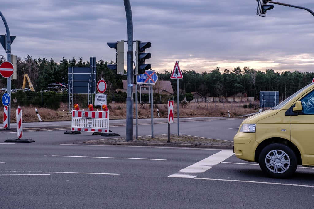 In Richtung Berlin kann man ab Montag in Coswig nicht auf die A9 auffahren.