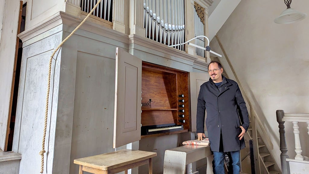 Die Orgel in Kötzschau war eines der ersten Erneuerungsprojekte, die Tschurn nach seinem Amtsantritt anging.
