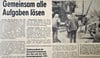 Am 6. Februar 1975 berichtet die Volksstimme Staßfurt, was die Stadtverordneten im gleichen Jahr planen: unter anderem den Baubeginn für die zweite Schule, die zweite Turnhalle und Rekonstruktion/Neubau Feuerwehrhaus Athensleber Weg. Außerdem wird der Bau des Hallenschwimmbads (damalige Volksschwimmhalle) fortgesetzt.