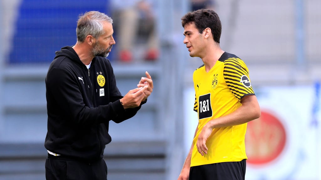 Marco Rose und Giovanni Reyna zu gemeinsamen BVB-Zeiten.