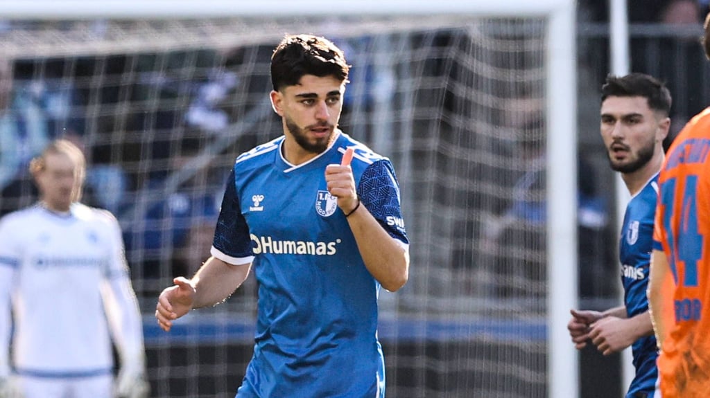 Abu-Bekir El-Zein gelang sein Debüt-Tor für den 1. FC Magdeburg im Spiel gegen den SV Darmstadt.