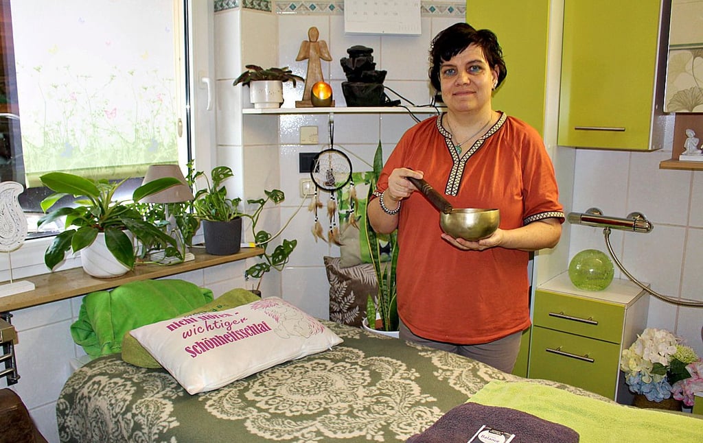 Diana Kohl in ihrer kleinen Wellness-Oase.
