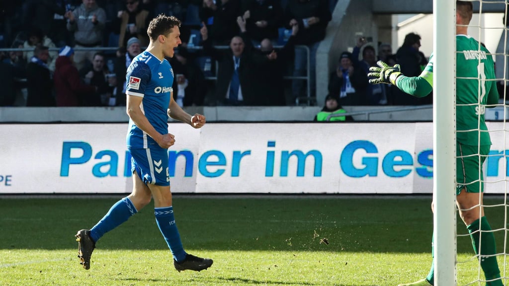 Martijn Kaars schoss gegen Darmstadt 98 sein 16. Saisontor für den 1. FC Magdeburg.
