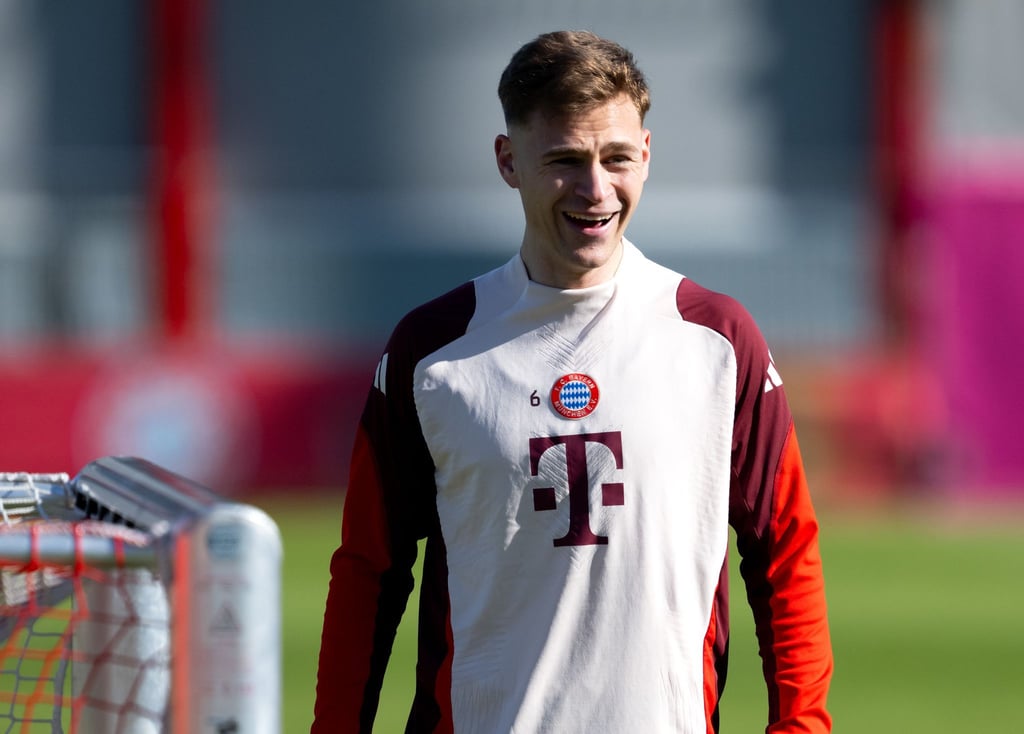 Fit für den Königsklassen-Kracher: Joshua Kimmich beim Abschlusstraining in München.