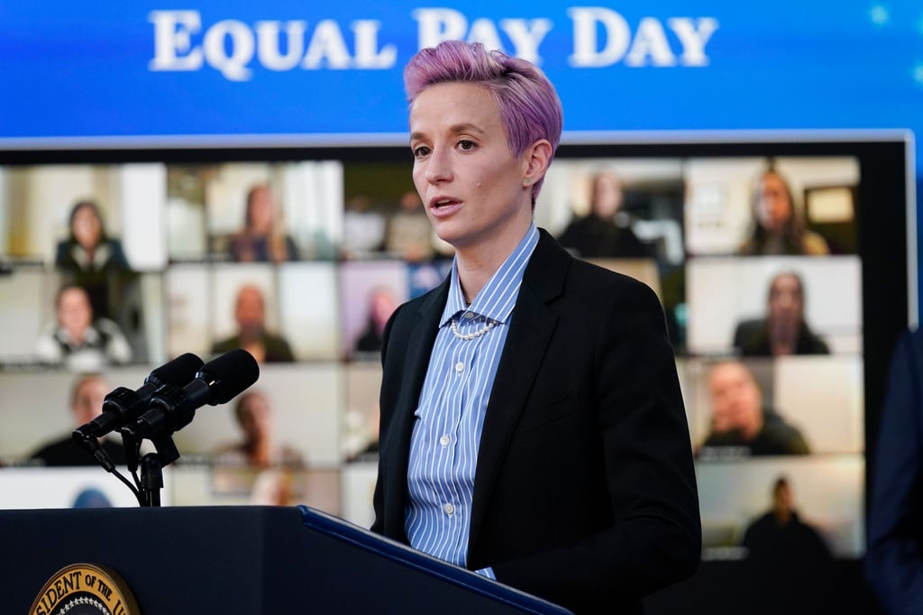 Die ehemalige US-Fußballerin Megan Rapinoe ist Vorreiterin im Kampf um Geschlechtergerechtigkeit.