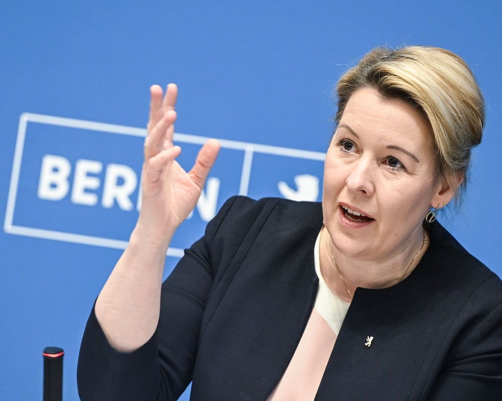 Berlins Wirtschaftssenatorin Franziska Giffey (SPD) wünscht sich, dass Berliner Themen bei Koalitionsverhandlungen berücksichtigt werden.