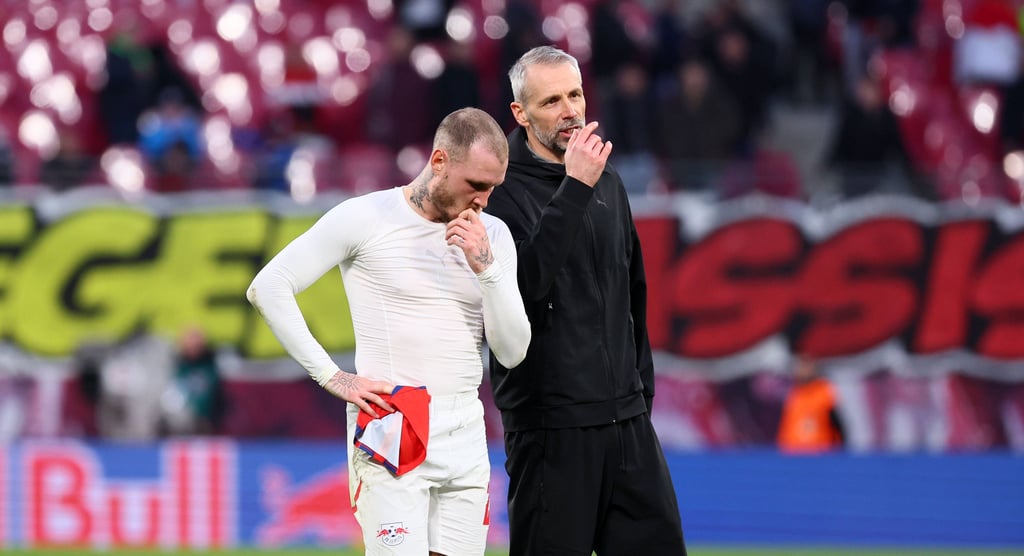 Vertrauensverhältnis: David Raum und Marco Rose.