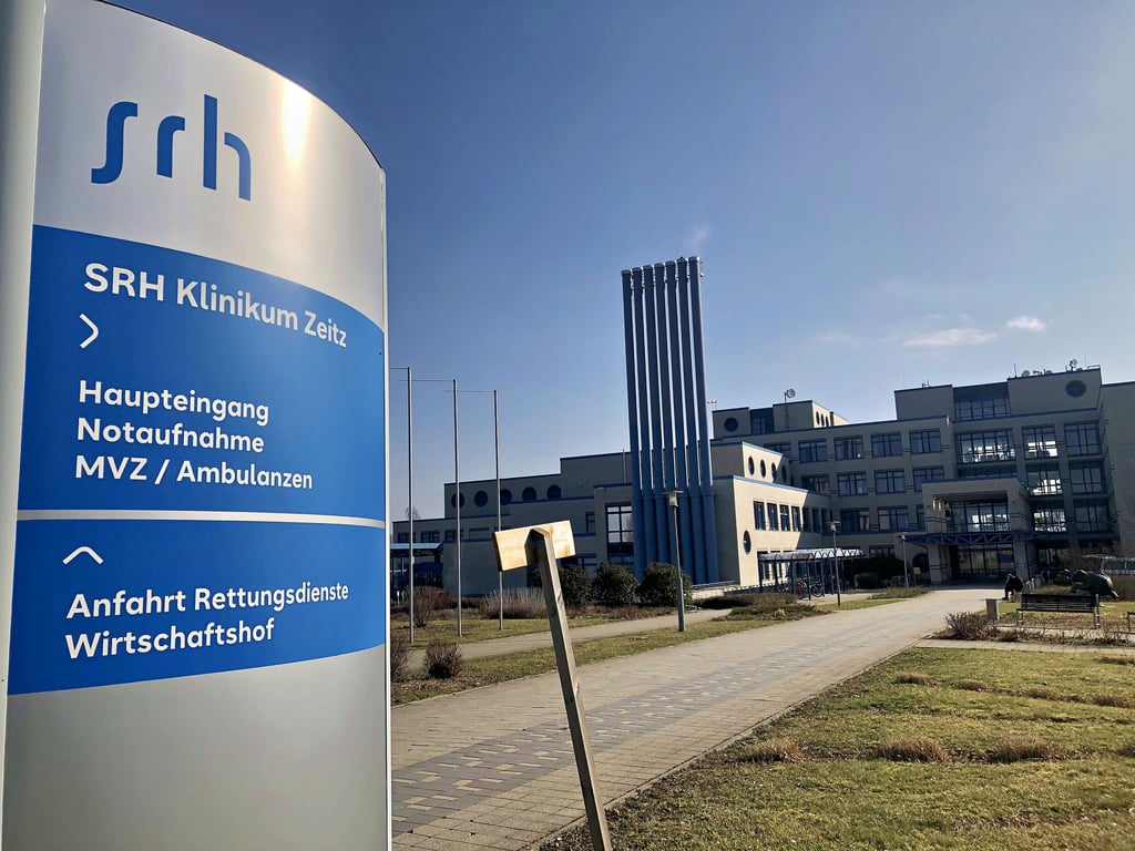 Blick zum SRH-Klinikum Zeitz