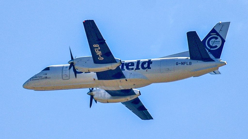 Im Juli des vergangenen Jahres nutzte eine Uni aus Großbritannien mit einer Maschine vom Typ Saab 340B den DLR-Flughafen Cochstedt für ihre Forschungen.