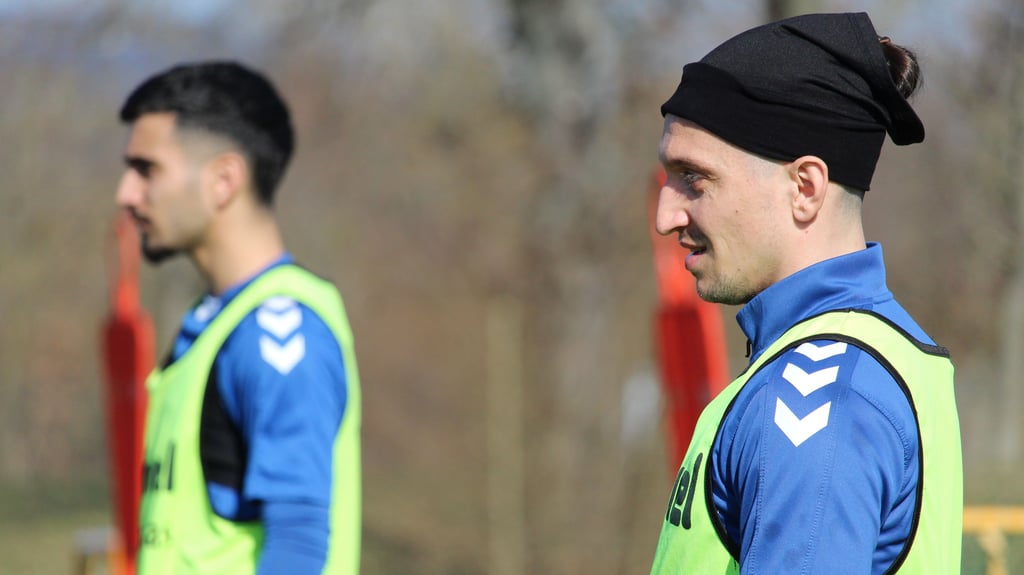Baris Atik (re.) und Livan Burcu sind beim 1. FC Magdeburg gesetzt - auch beim Spiel gegen Greuther Fürth.