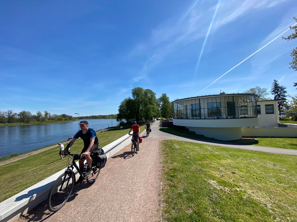 Der Radweg am Kornhaus ist bei Touristen beliebt.