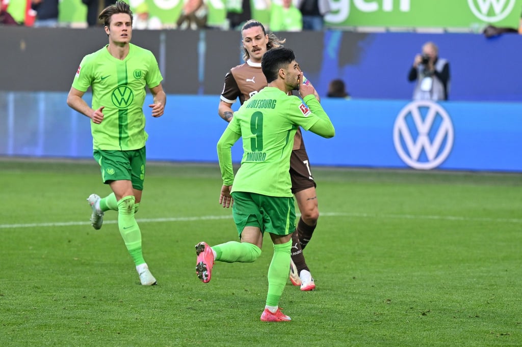 Mohamed Amoura erzielte den Wolfsburger Ausgleich.