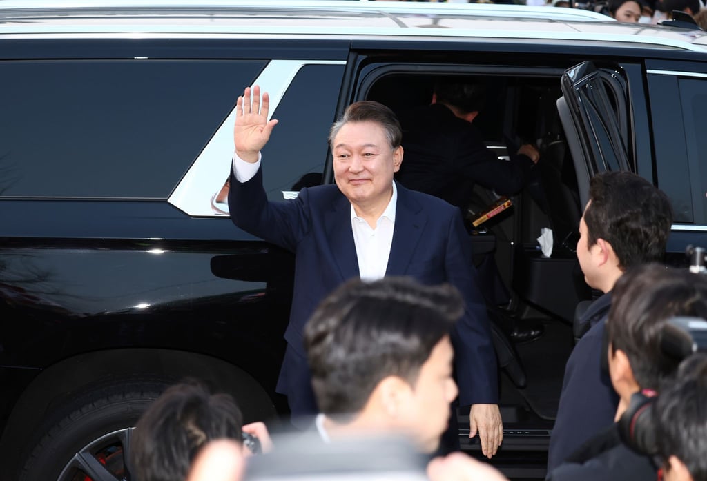 Wieder auf freiem Fuß: Südkoreas suspendierter Präsident.
