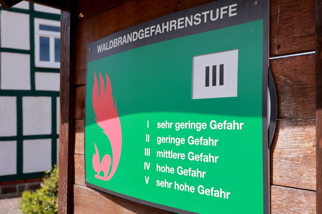In vielen Regionen Thüringens herrscht aktuell eine mittlere Waldbrandgefahr. (Symbolbild)