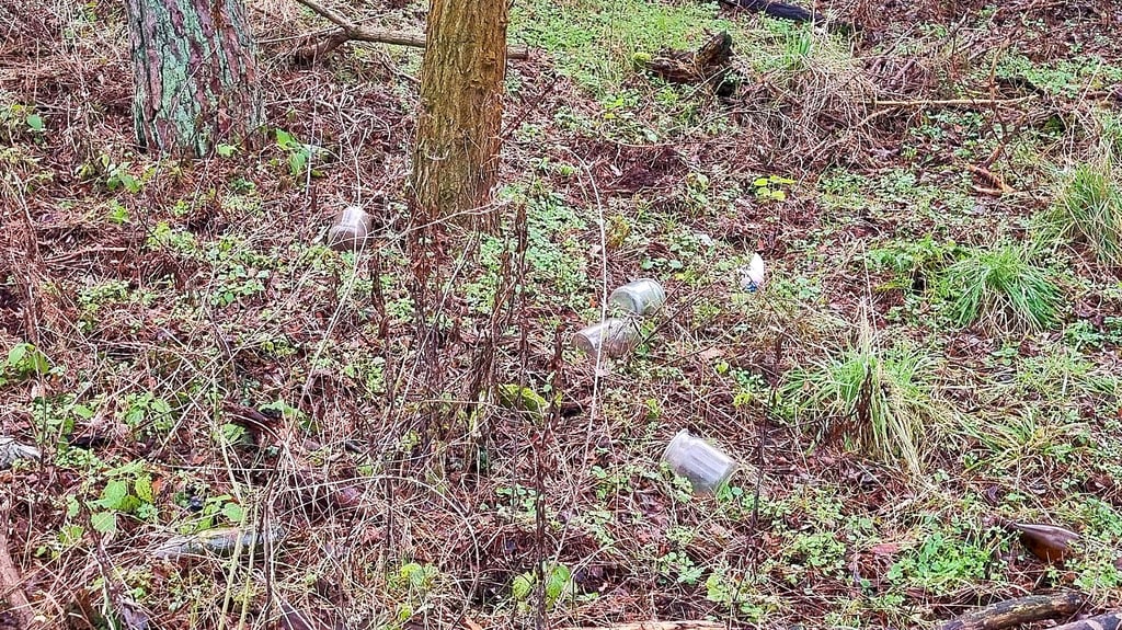 Der Müll ist vor allem im Winter gut sichtbar.