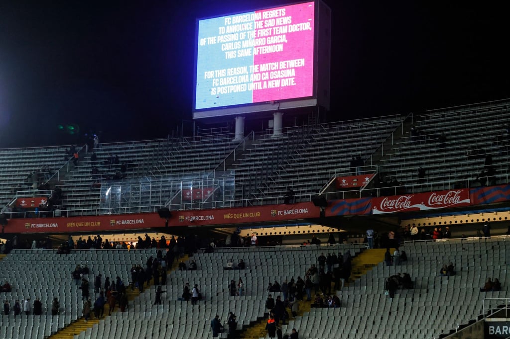 Spiel abgesagt: Wegen des Todes des Teamarztes tritt der FC Barcelona nicht gegen Osasuna an.