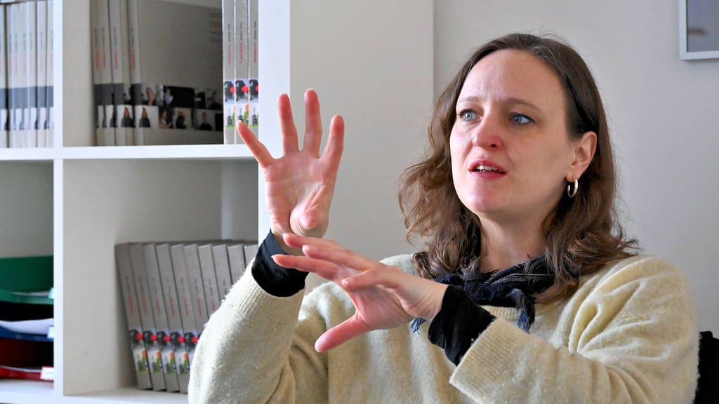Französin Hélène Laurain ist für zwei Wochen in Aschersleben.