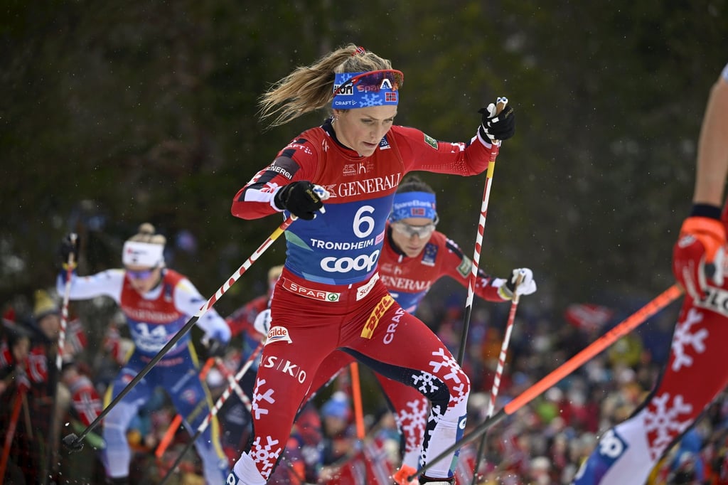 Therese Johaug prägte die Spitzengruppe.