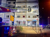 Momentaufnahme des Großeinsatzes der Feuerwehr in der Nacht zum 8. März in Halberstadts Innenstadt.