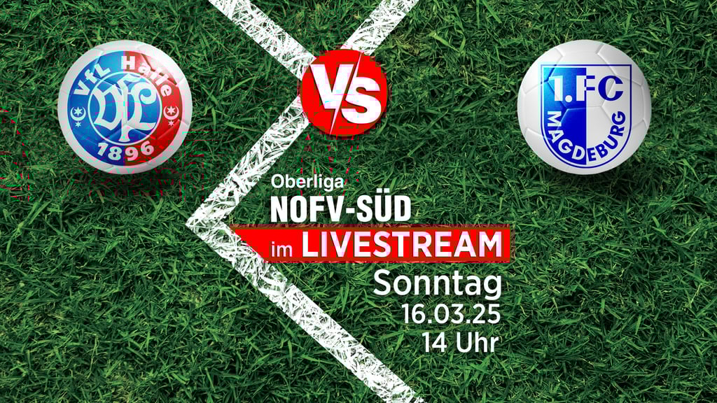 In der Oberliga Nordost war der 1. FC Magdeburg II am Sonntag im Spitzenspiel beim VfL Halle 96 zu Gast. Wir haben die Partie kostenlos im Livestream gezeigt.
