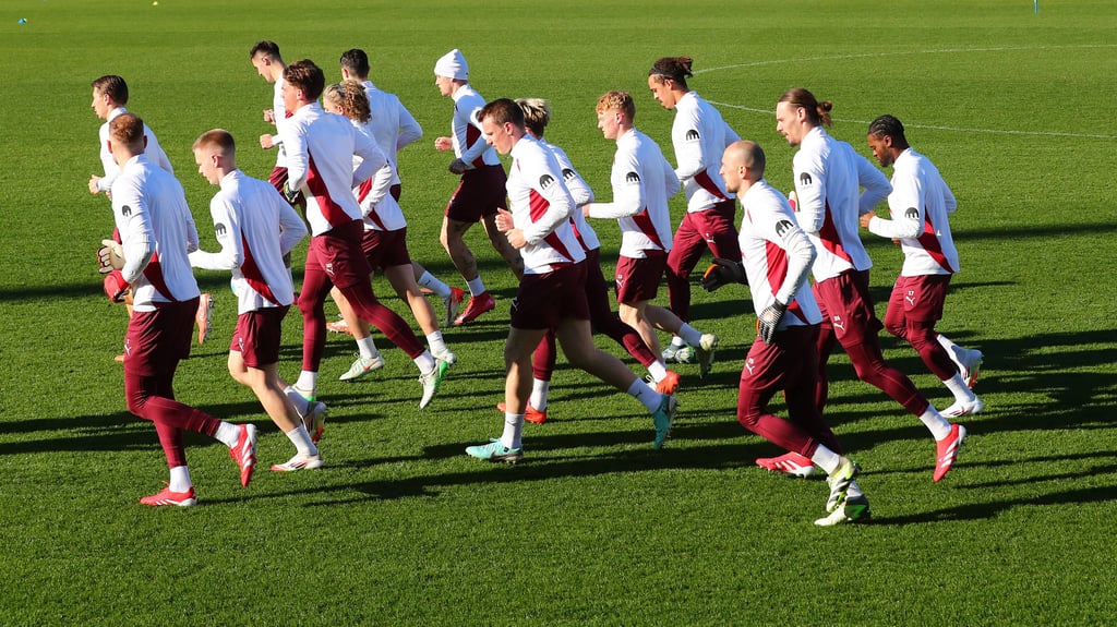 Training bei RB Leipzig: Eine Aufnahme vor der Virus-Infektion.