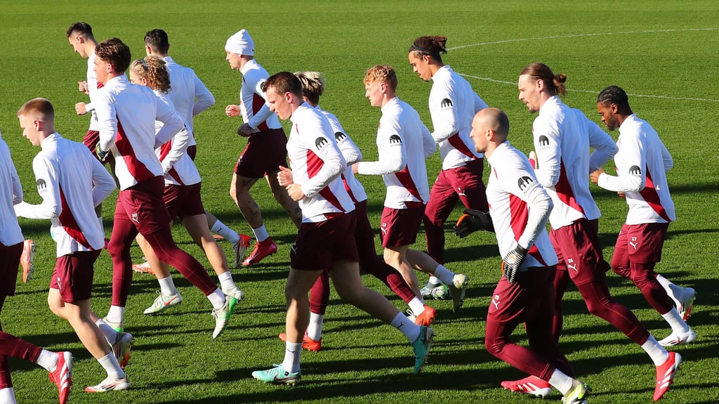 Training bei RB Leipzig: Eine Aufnahme vor der Virus-Infektion.