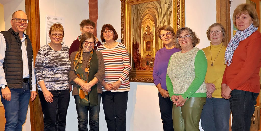 Das Domladen-Team der evangelischen Kirchengemeinde Havelberg besuchte zusammen mit Pfarrer Teja Begrich das Prignitz-Museum in der Klosteranlage des Ortes.