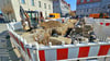 Die Arbeiten auf dem Ascherslebener Holzmarkt dauern noch bis zum 21. März an.