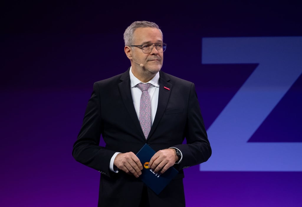 Handwerkspräsident Jörg Dittrich bei der Eröffnung der Münchner Handwerksmesse