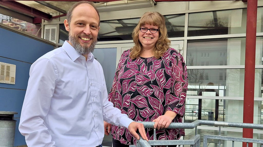 Katja Bricke (Geschäftsführerin) und Michael Metzger (Existenzgründerberater) wollen die Wirtschaftsförderungs- und Gründerzentrum BIC Altmark GmbH auf stabile Beine stellen.