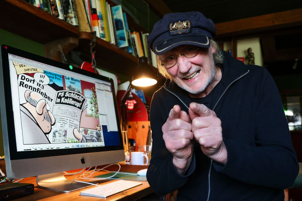 Comiczeichner Rötger Feldmann („Brösel“) wird 75 Jahre alt. (Foto Produktion)