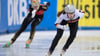 Lisa Eckstein (r.) bestreitet die WM in Peking mit Schnittwunden im Gesicht.