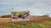 Auch mit Plakaten am Rande der Bundesstraße 91 protestierte die Bürgerinitiative gegen das Großgewerbegebiet.