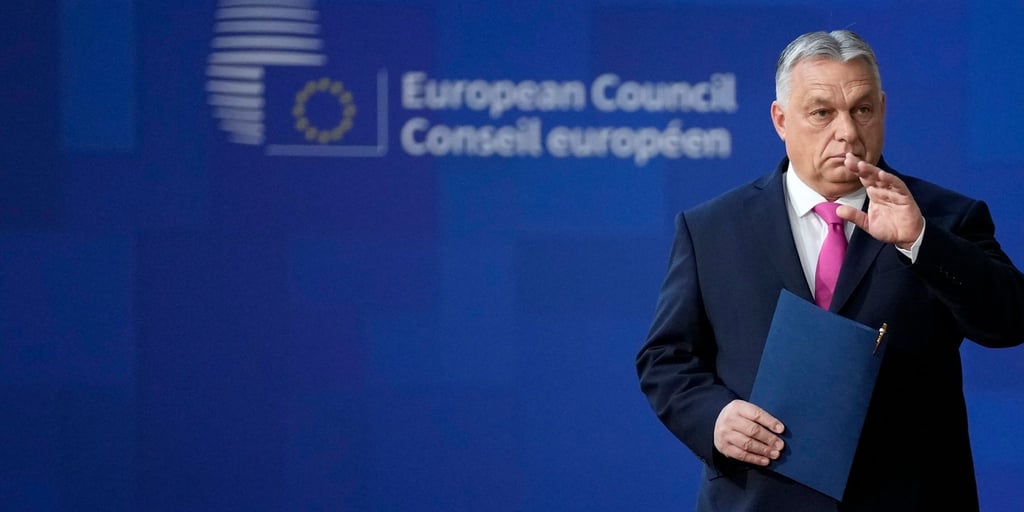 Der ungarische Ministerpräsident Viktor Orban drohte mit einem Veto. (Archivbild)