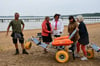 Wasserrollstühlen erleichtern Menschen mit Handicaps den Zugang zum Arendsee. Das Thema Zugänglichkeit tangiert auch einen neuen Spielplatz.