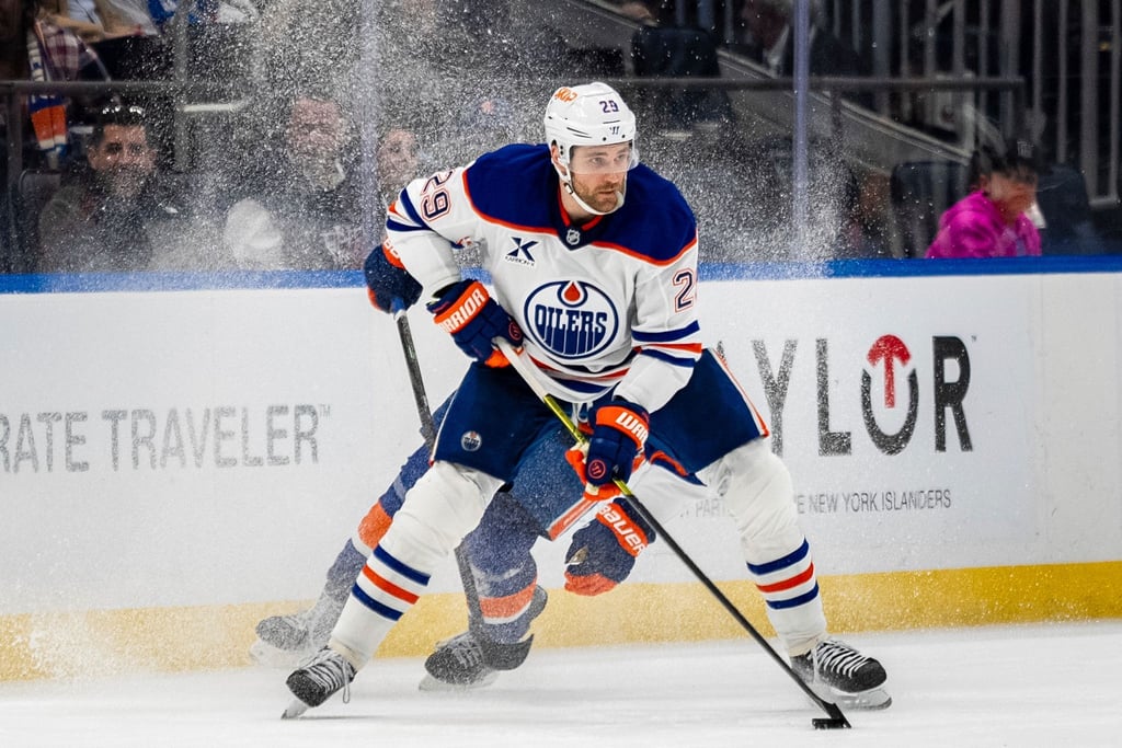 Kommt bereits auf 49 Saisontore für die Edmonton Oilers: Leon Draisaitl.