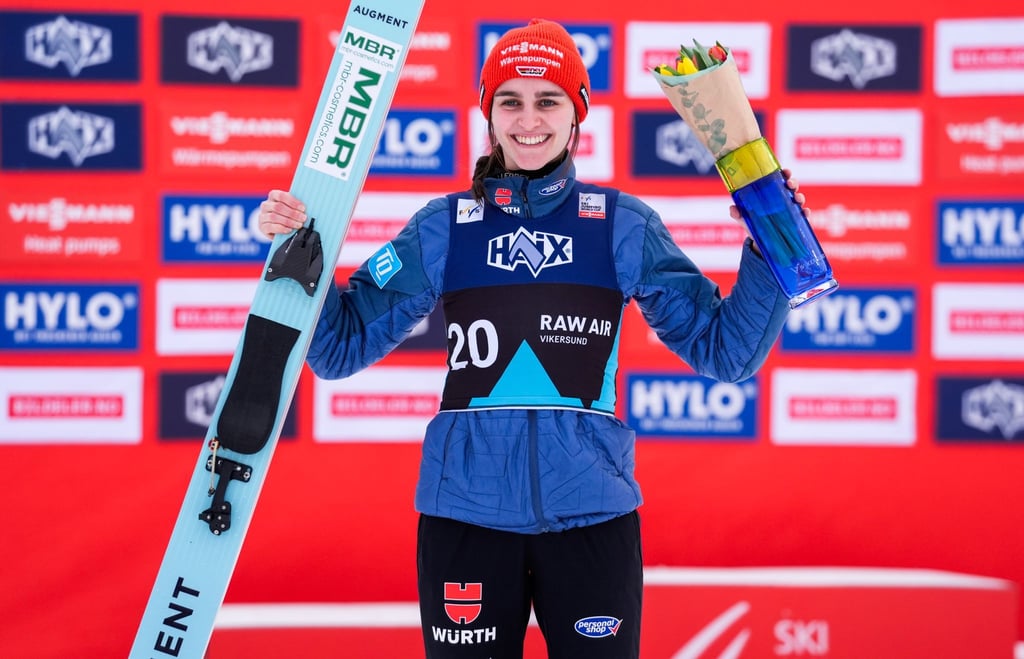Selina Freitag konnte beim Skiflug-Weltcup in Vikersund nicht noch einmal jubeln.