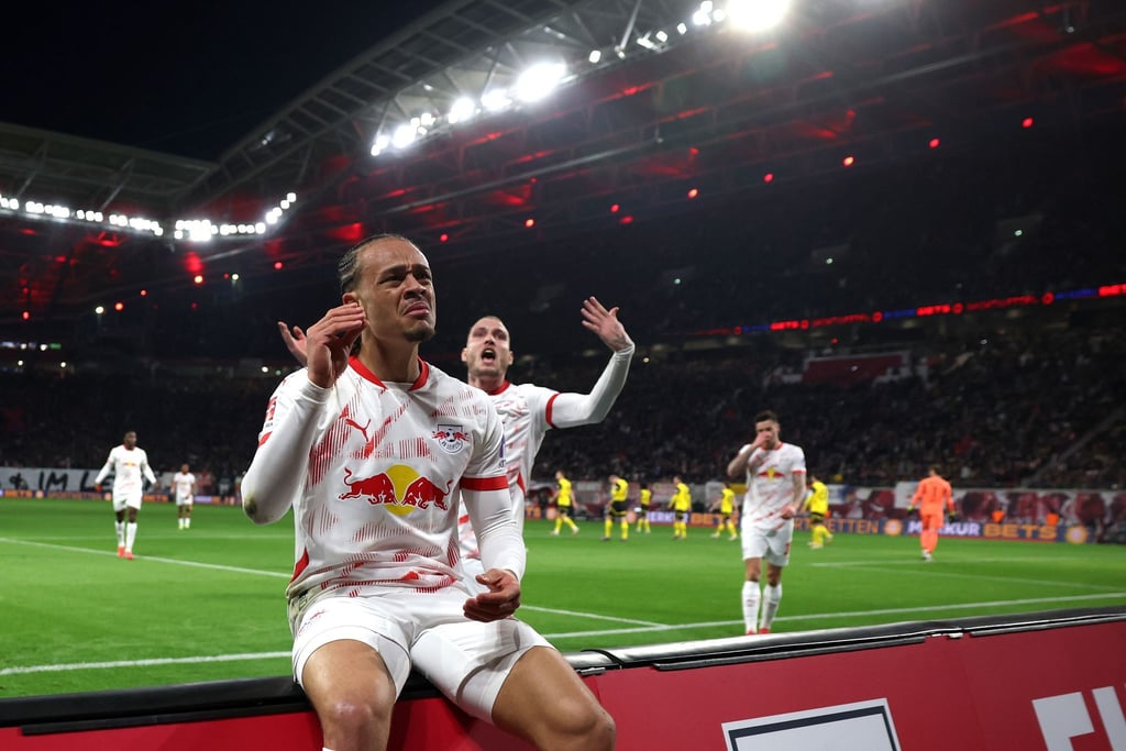 Xavi Simons wendete sich mit seinem Jubel offenbar an seine Kritiker.